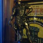 Art Garland #58 - The Michigan Stove Co.
Has a roman knight statue that has great detail from the dragon on his helmet to his lion faced boots. The lion sidewings also have great detail in the face! 