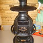 Station Jewel #17 This stove is a classic old western movie stove! This stove would have been used in train depots. A great classic "pot belly" style stove! This stove is for decoration only!  $850.00